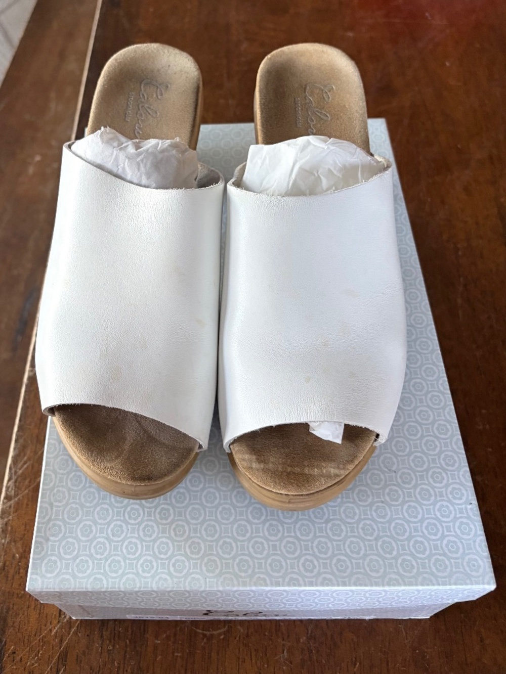 Calou Stockholm Frida White Size 40 (8.5) White heeled mules